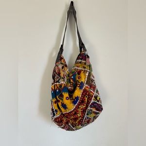 Free People Embroidered Patchwork Handbag
